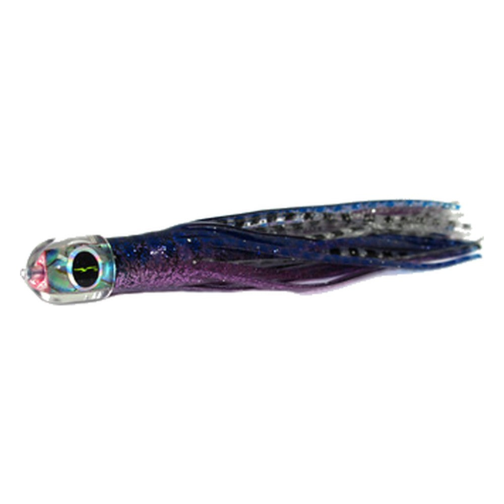 Black Bart Ika micro lure in Purple Blue Dot/Silver Tiger