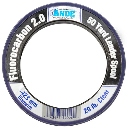 Ande Fluorocarbon 2.0 Leader 50 Yards