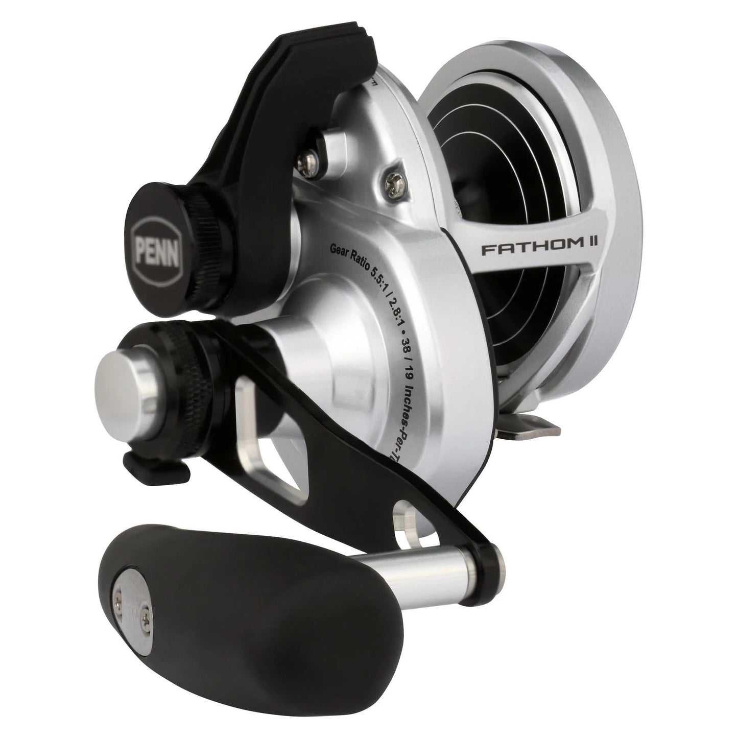 Penn Fathom II Lever Drag 2-Speed Conventional Reel