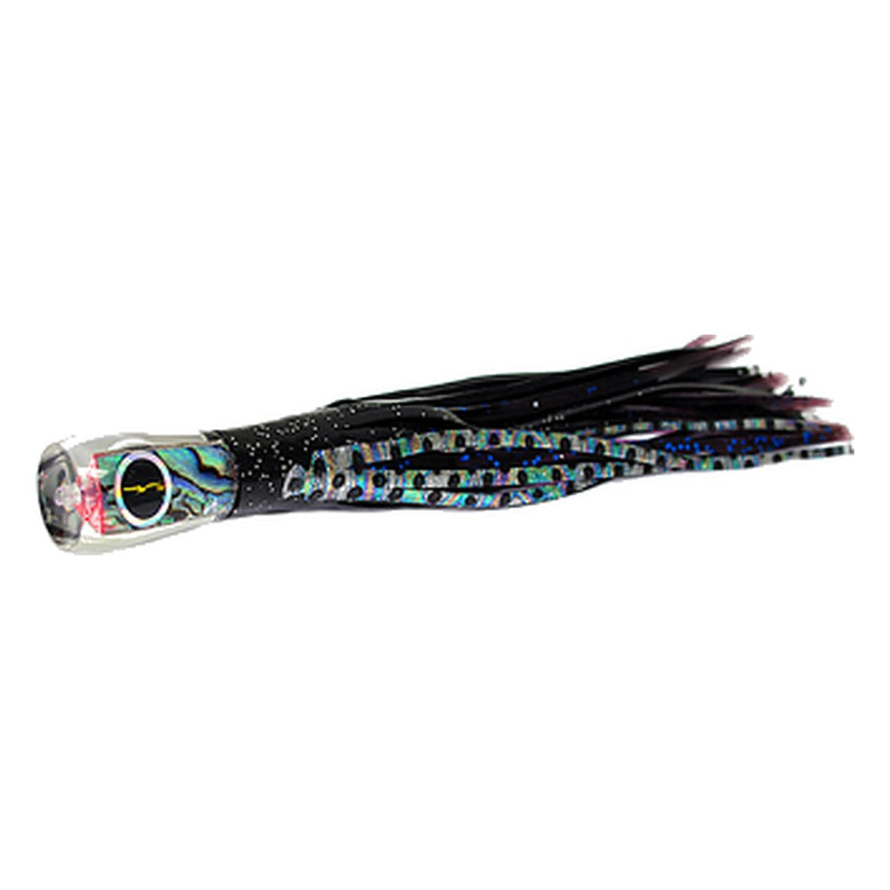 Black Bart Bully micro lure in Black Dot/Purple Blue Dot