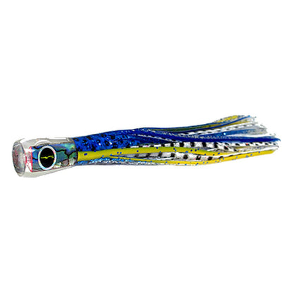 Black Bart Bully micro lure in Blue-Yellow/White Black Dot