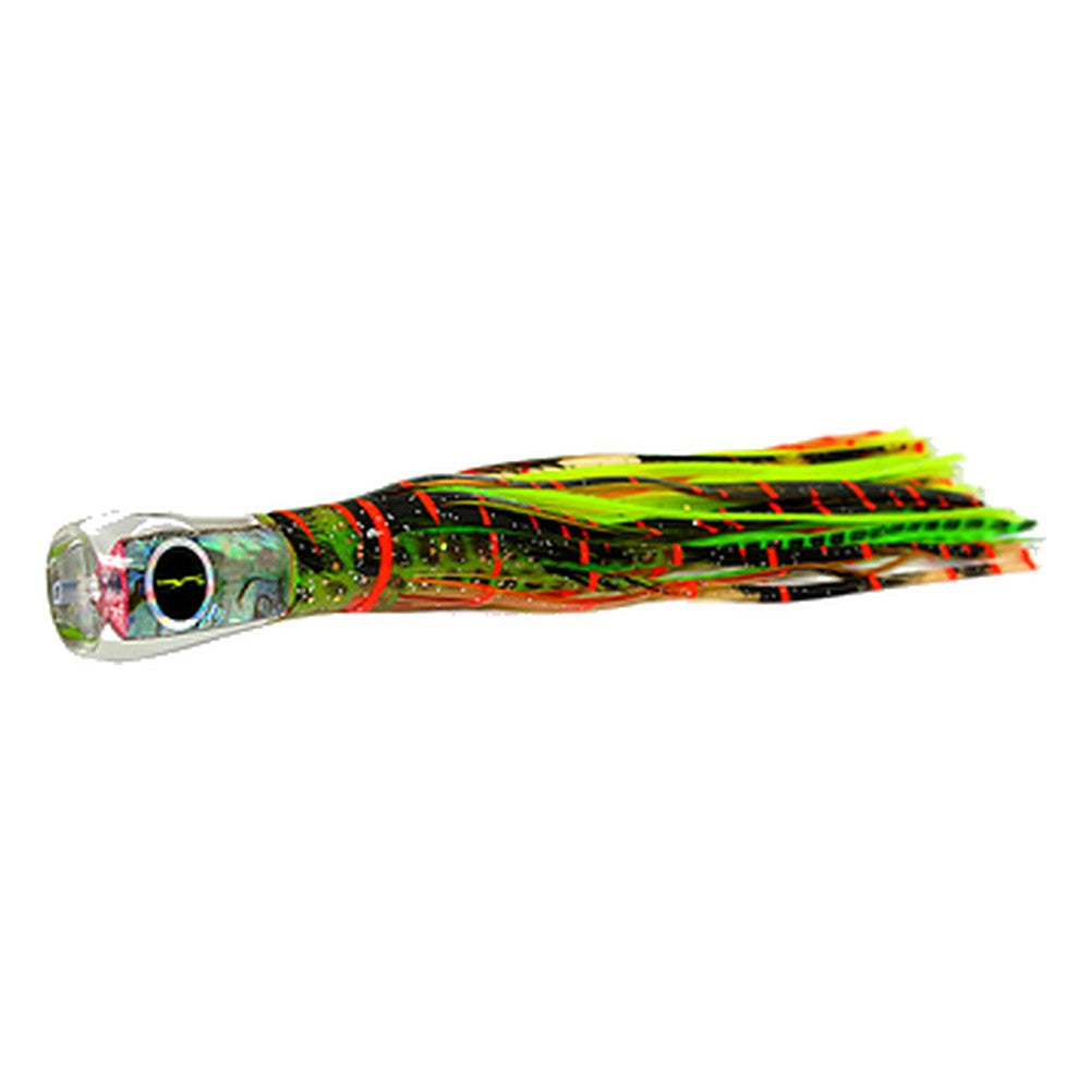 Black Bart Bully micro lure in Brown Orange/Green Chartreuse