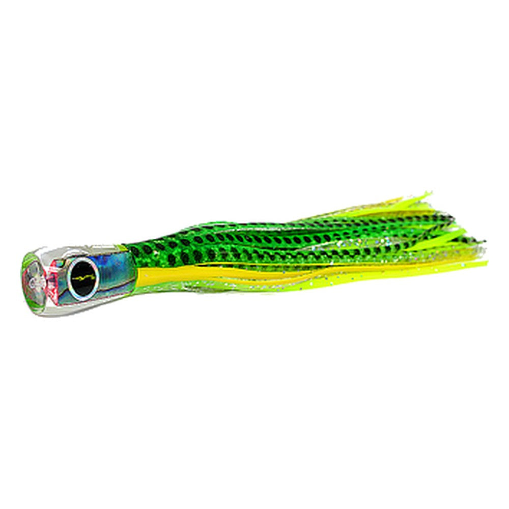 Black Bart Bully micro lure in Green Dot/Green Chartreuse