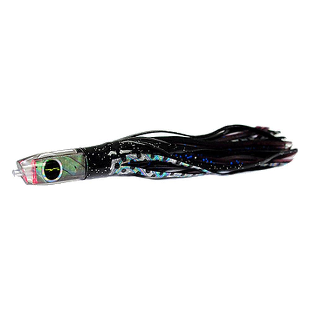 Black Bart Demon micro lure in Black Dot/Purple Blue Dot