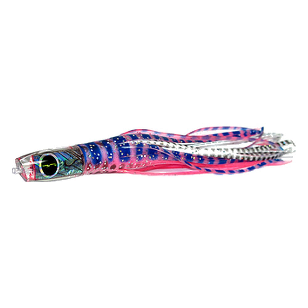 Black Bart Demon micro lure in Pink Tiger/White Dot