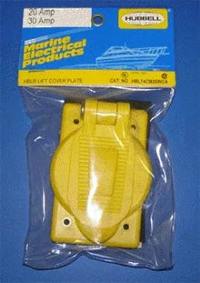 Hubbell Receptacle Cover Plate (Yellow)