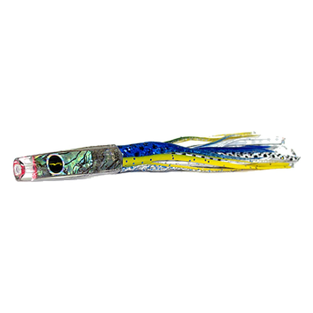 Black Bart Hotuna micro lure in Blue-Yellow/White Black Dot