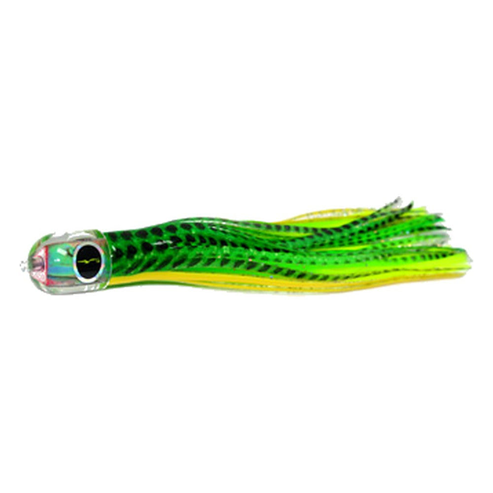 Black Bart Ika micro lure in Green Dot/Green Chartreuse
