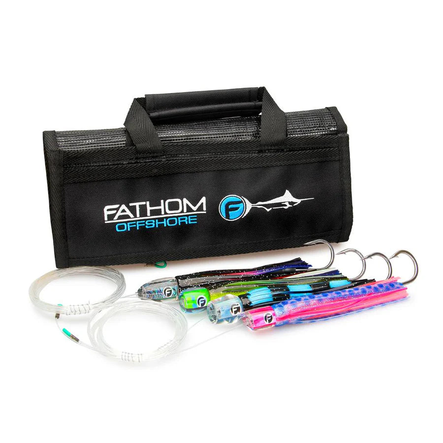 Meat-fish Pre-rigged Trolling Lures 4 Pack