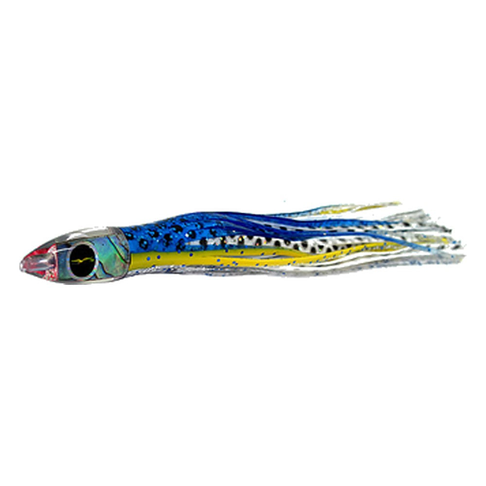 Black Bart Sushi micro lure in Blue-Yellow/White Black Dot