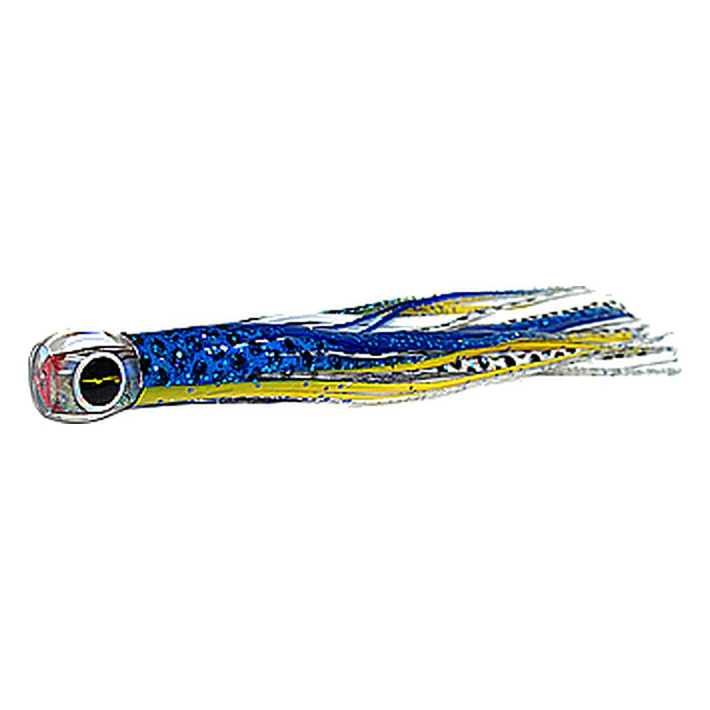 Black Bart Zen micro lure in Blue-Yellow/White Black Dot
